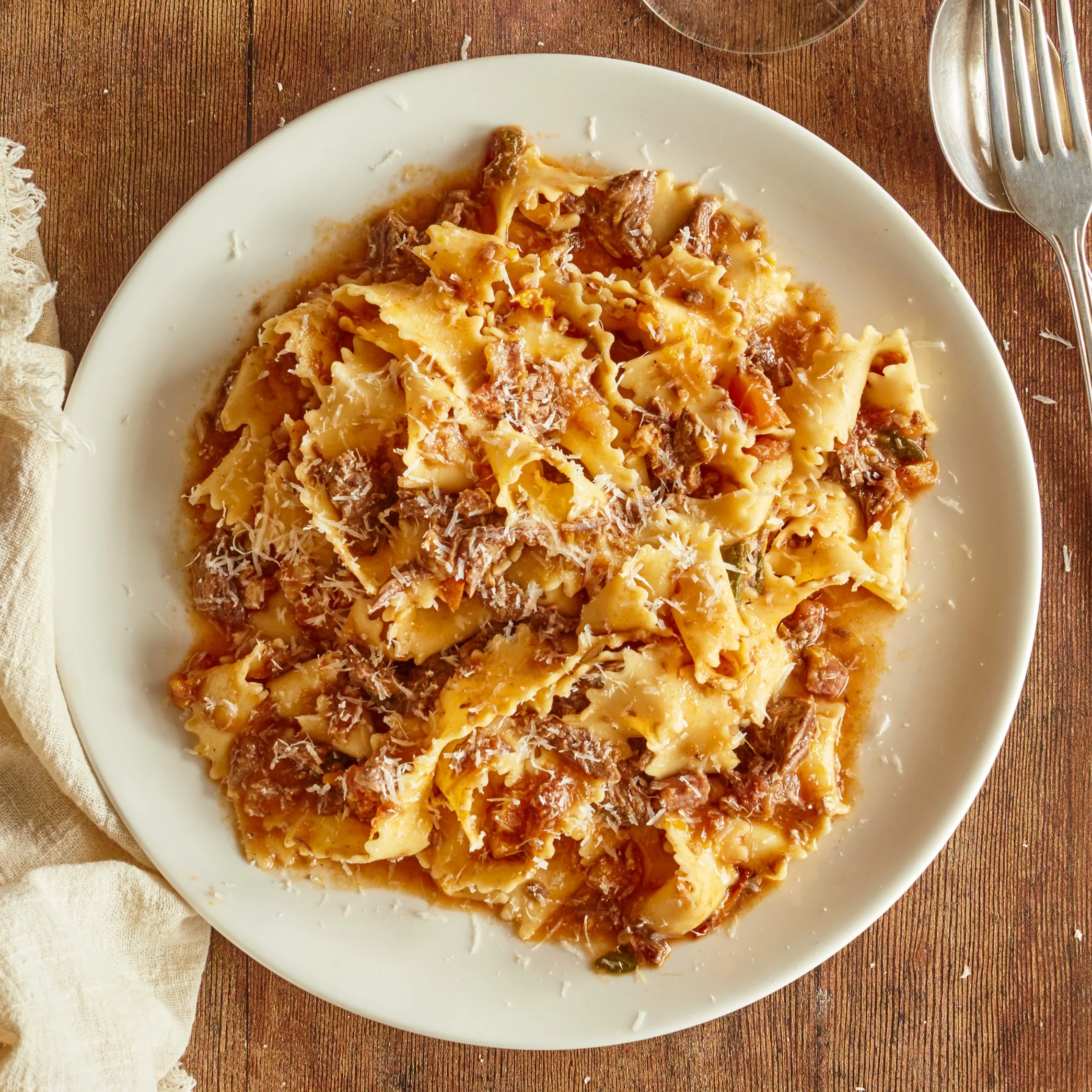 Mafalde with Beef Shin Stracotto