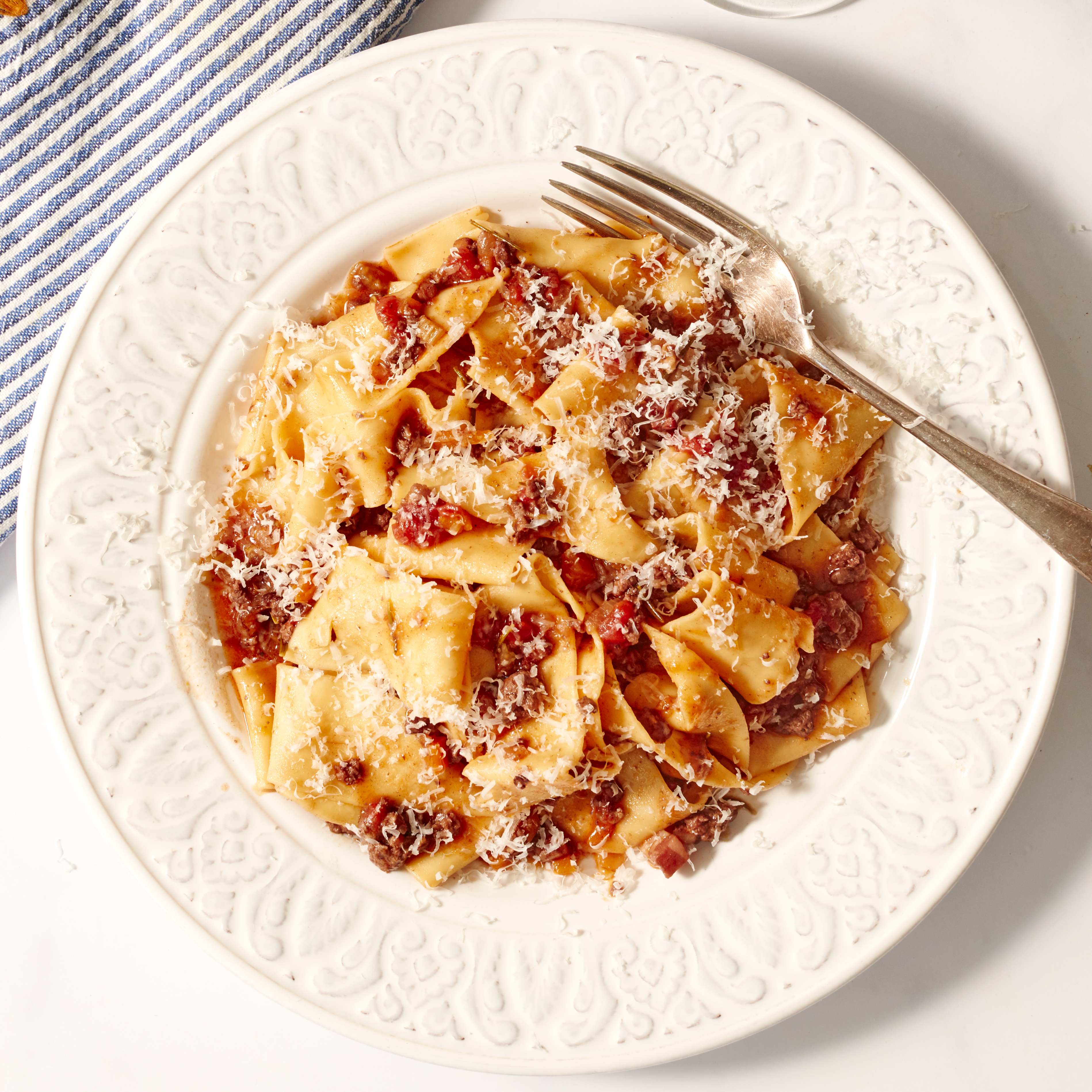 Pappardelle with Slow Cooked Venison Ragu